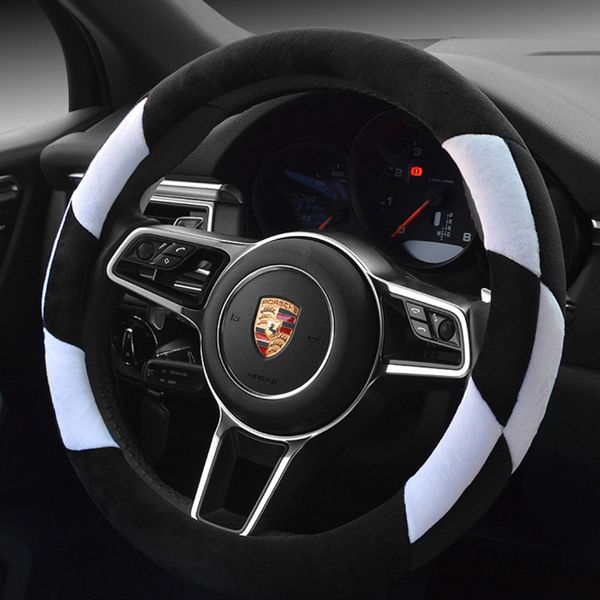 

universal steering wheel plush car steering wheel cover winter use for automotive auto accessories