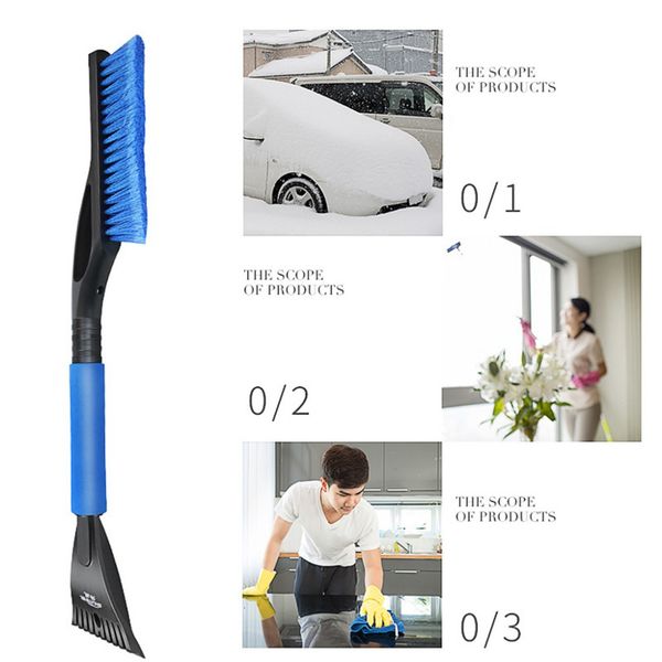 

multipurpose long handle snow brush shovel car vehicle durable snow ice scraper shovel removal for winter 11#27