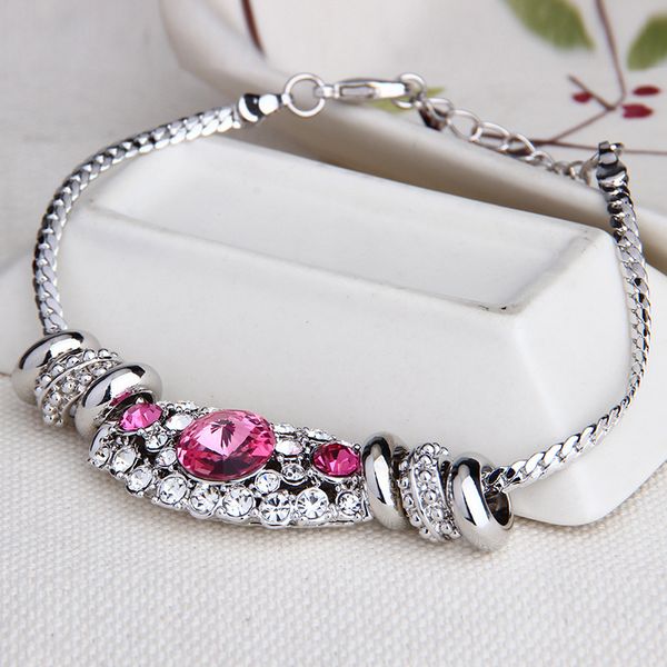 

women lady bracelet chain adjustable jewelry gift decoration charm for party d88, Black