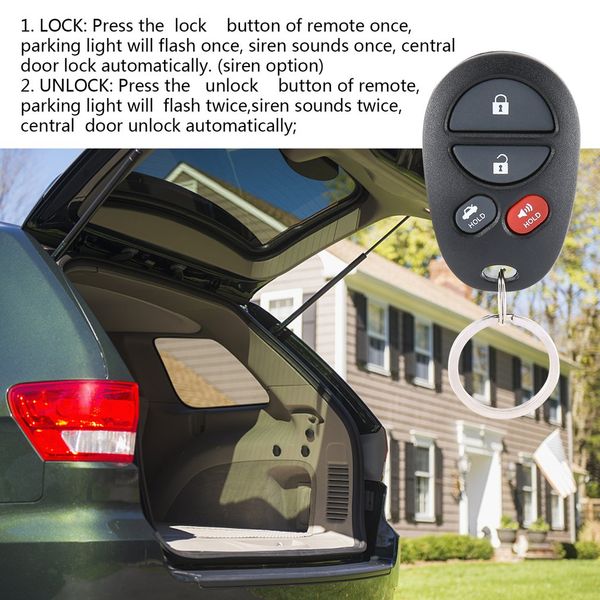 

универсальный автомобильный пульт с центральным замком для дверей автомобиля