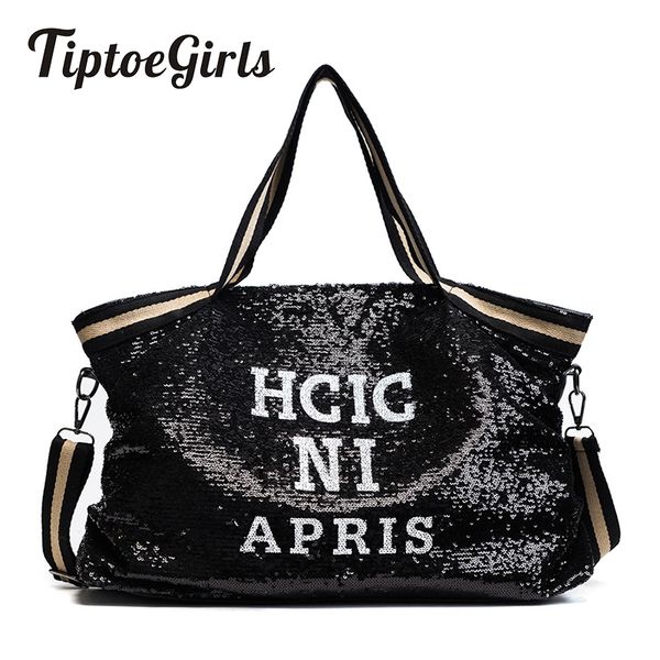 

sequin women bags female large capacity handle bags appliques lady's handbags national casual tote girl messenger bags sh190710