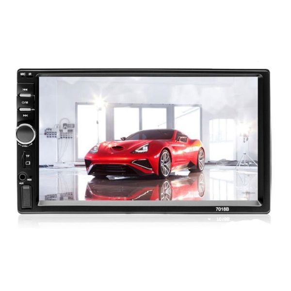 

7018b universal design fm player stereo radio car 7 inch hd mp5 touch screen + rear camera car stereo video mp5 player