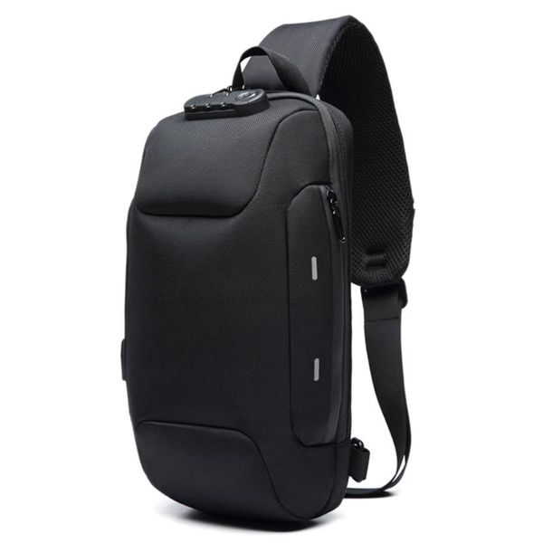 

anti-theft backpack with 3-digit lock shoulder bag waterproof for mobile phone travel hsj88