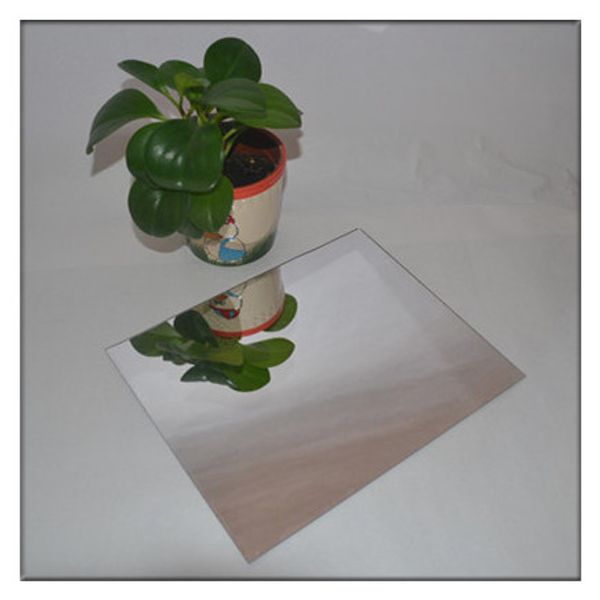 

100pcs/lot) 610x305x3mm acrylic mirror square business store home decorative pmma plastic sheet can cut any size