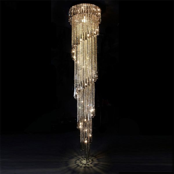 2019 Fumat Modern Chandelier Lighting Staircase Led K9 Crystal