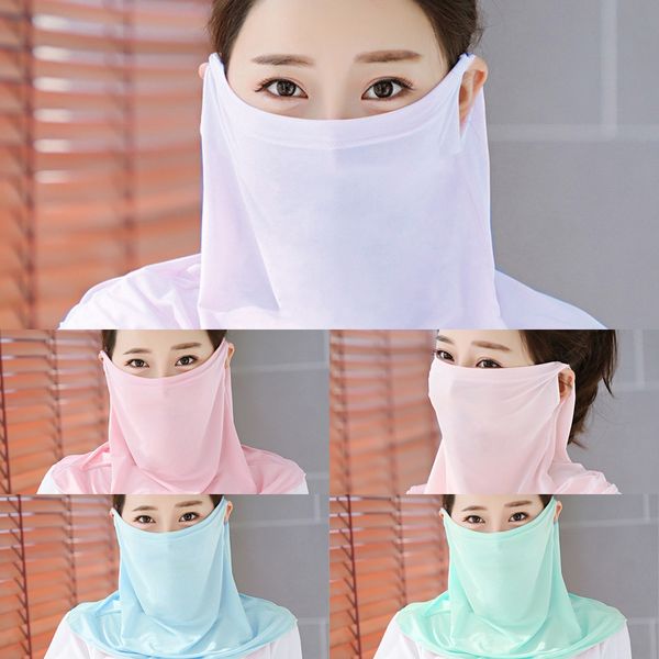 

jhfjo new scarf fishing scarf camouflage magic ice face neck dustproof uv protection gaiter hiking cycling bandana face mask, Black