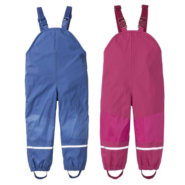 

pu child pants raincoat pants for children skiing trousers boy/girl waterproof rain proof