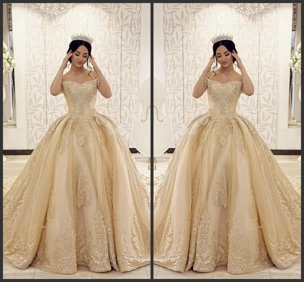 

plus size champagne satin wedding dresses 2019 wedding gowns nigeria country wedding dress vestidos de novia with lace applique, White