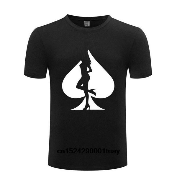 

dguyqjq men t-shirt short sleeve poker girl novel, White;black