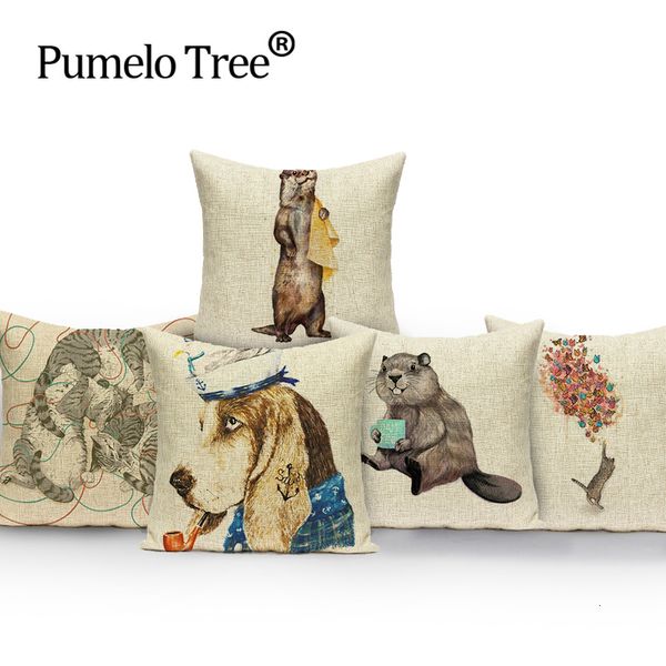 

decorativetiger совиной собаки мягкой кровати главной сиденья автомобиля подушка многоцветной подушка подушка крышка случай unincore для жив