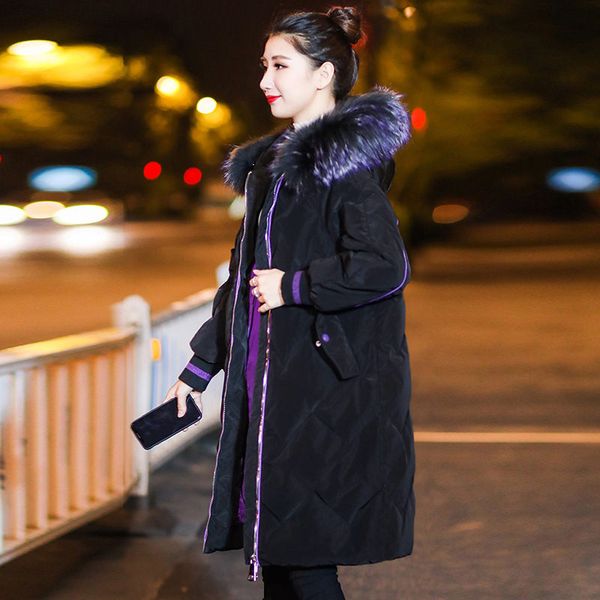 

cotton cothing winter women's 2019 new korean cotton jacket hooded casual parka outerwears & coats thicken warm f1801, Tan;black