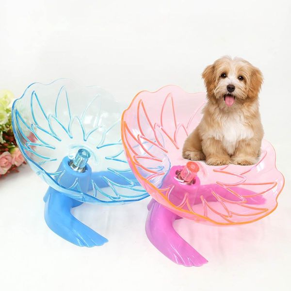 

hobbylane transparent crysta running disc wheel with stand toy for pet hamster
