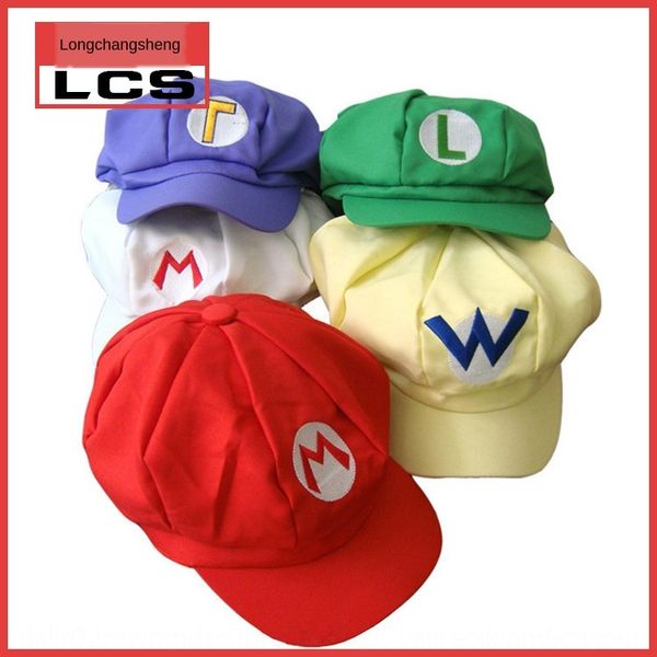 

year super octagonal octagonal hat mario hat year super mario, Blue;gray