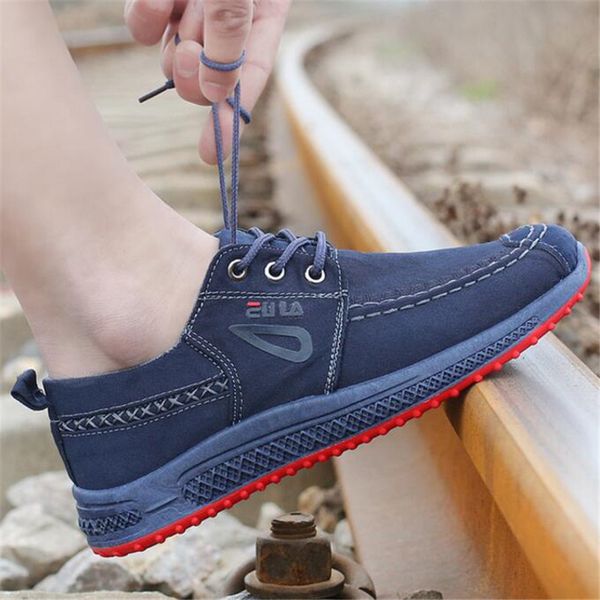 

new casual canvas men's shoes breathable wild casual work shoes washed denim sneakers zapatillas de deporte, Black