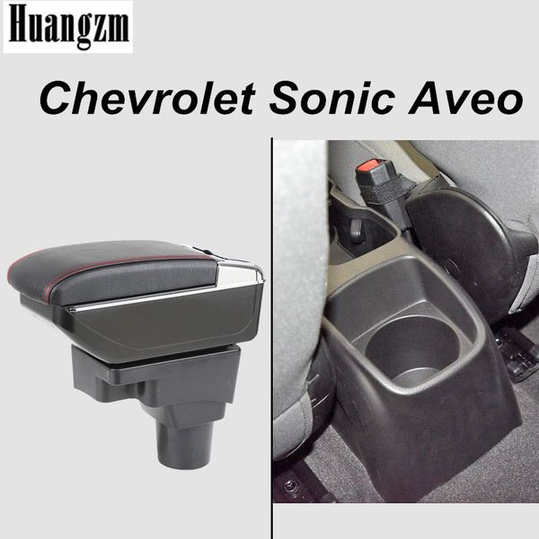 

rotatable storage box for barina 2012-2016 center centre console armrest arm rest for sonic aveo 2013 2014 2015