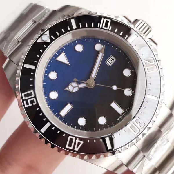 

men movement watches men watch man luxury 116610 ceramic bezel sea-dweller original box automatic mechanical watch waterproof wristwatch, Slivery;brown