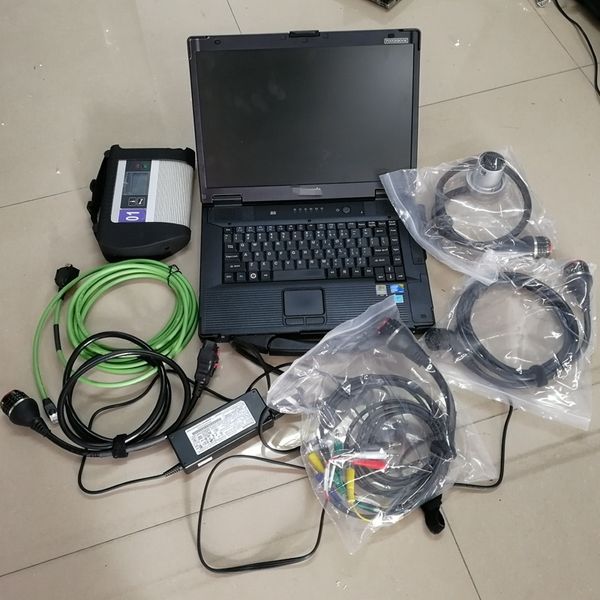 Strumento diagnostico automatico V12.2023 s/software MB Star C4 SD connect 4 CF52 Toughbook laptop usato 4G 320 GB HDD Pronto per l'uso
