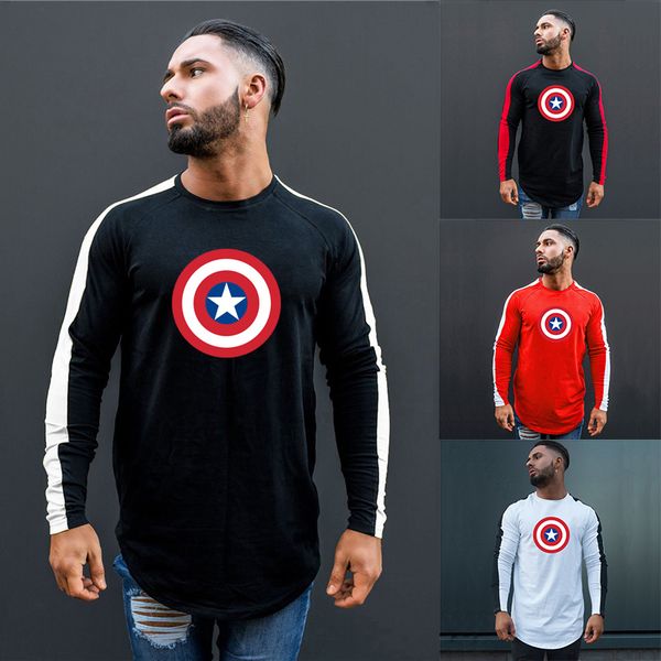 

wholesale gym wear long sleeve compressed sweatshirt mens compression shirt, Black