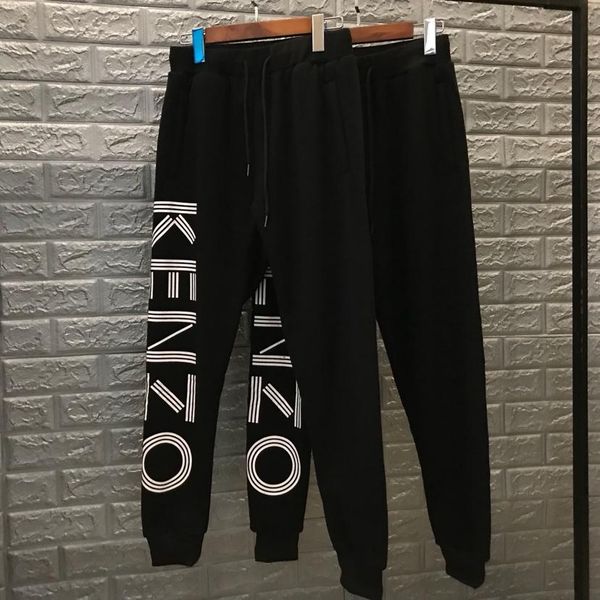 

19fw luxurious italy brand design kenz long pants terry trousers all-match fashion hip-hop high streetwear cool sports ourdoor trousers, Brown;gray