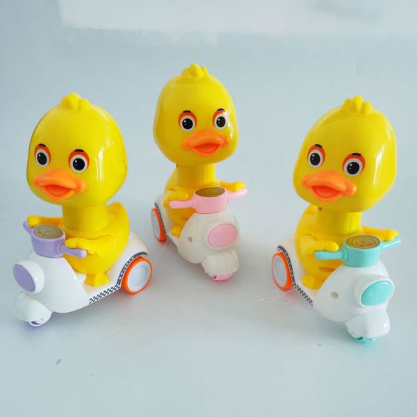 

duck push-type pull back motor cars children's toy baby scooter to help baby brain development and hands-on ability