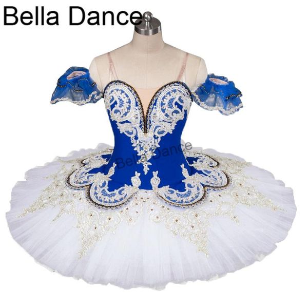 Frete Grátis Adulto Mulheres Crianças Meninas Ballet Profissional Tutus O Floco de Neve em Nutcracker Blue Ballet Branco Tutu BT9044