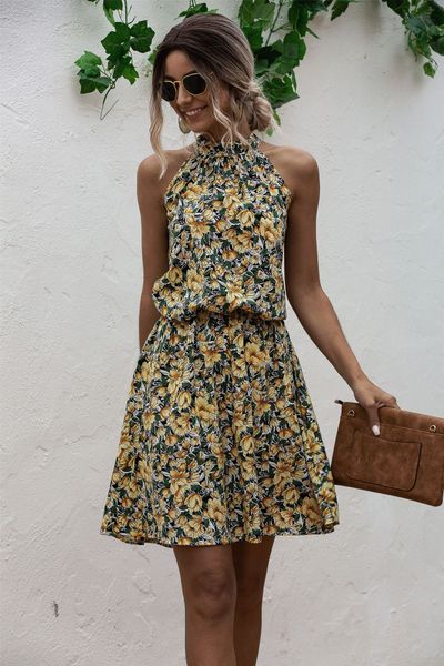 

summer womens designer dresses brand women casual dresses fashion new arrival printed dress 3 colors size s-xl, Black;gray