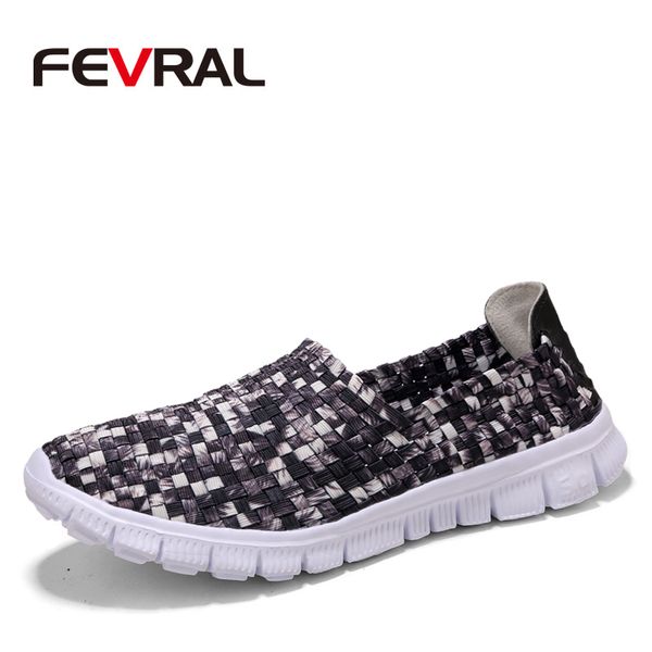 

fevral 2020 summer woman flats casual shoes woman woven flat shoes ladies multi colors slip on female loafers size 30-44, Black