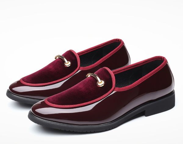

men casual shoes high italian style fashion men formal shoes trend plus size business leather 38-48, Black