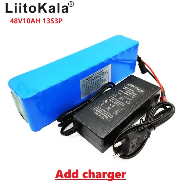 

liitokala e moto-bateria 48 v 10ah li ion battery pack kit de conversÃ£o bicicleta bafang 1000 w e carregador