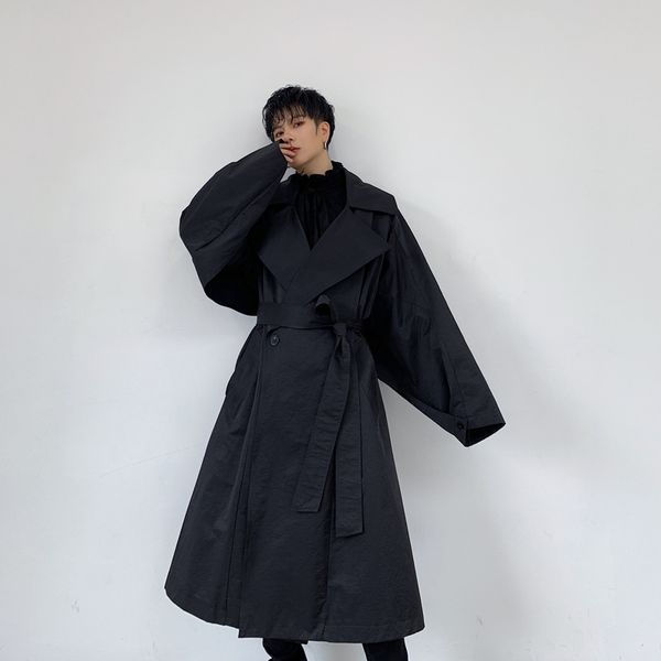 

koren menwomen стимпанк тренч длинное пальто oversize классические толстовки оуэн outwearcoat moletom gabardina hombre larga, Tan;black