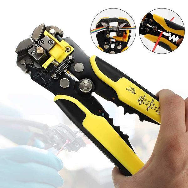 

multifunction automatic wire striper cutter stripper crimper pliers crimping terminal hand tool cutting and stripping wire tool