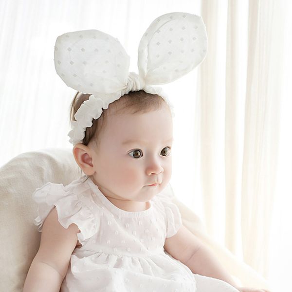 

children's baby cotton ears headband baby jewelry korean version of the ear hair band, Slivery;white