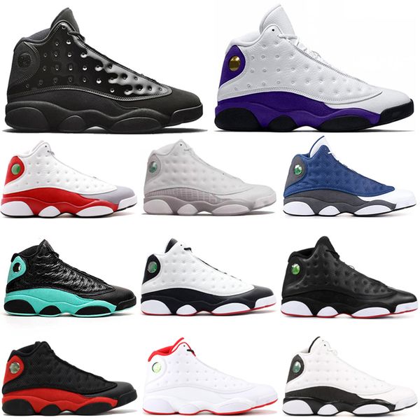

13 basketball shoes 13s cap and gown rivals island green he got game mens trainers sports sneakers 7-13, Black