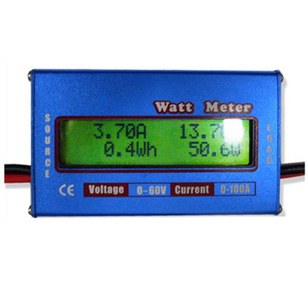 Medi￧￣o de instrumentos de an￡lise Novo Digital 60V 100A Balan￧o de bateria LCD Power Analyzer Watt Medidor preciso 0,01 A Cuurrent e 0,01 V tens￣o