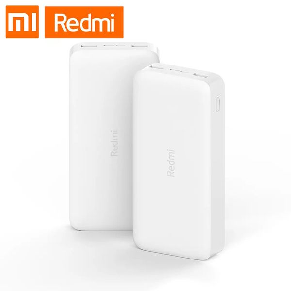 

2019 original xiaomi redmi power bank 20000mah 18w quick charge 5.1v 3.6a fast charging portable 2 usb powerbank for smart phone
