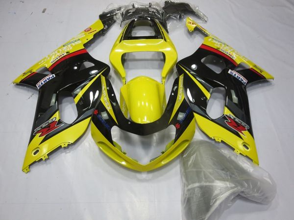 

4 бесплатные подарки новый abs для мотоциклов обтекатели kit подходит для suzuki gsx-r600 gsx-r750 600 750 k1 2002 2003 2001 01 02 03 желтый