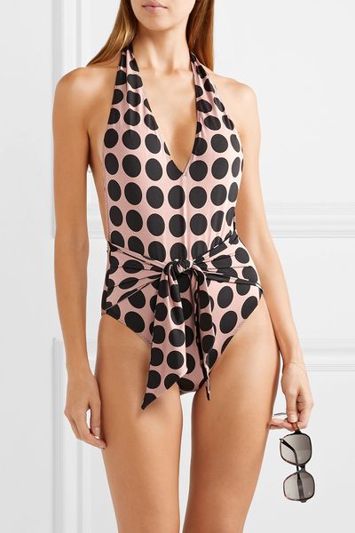 

polka dot bikinis swimwear one piece high cut swimsuit women luxury designer swimming monokini bodysuit woman swim wear bathing suii