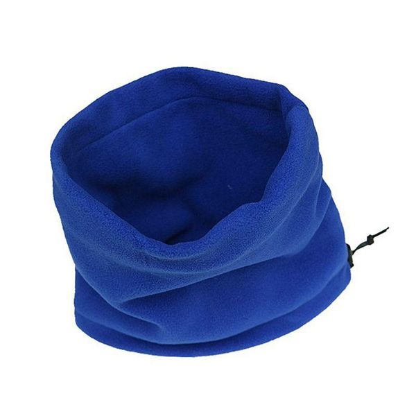 

открытый многофункциональный двухслойный флисовый шарф зимний флис ветрозащитный тепло шнурок шарфы `1, Black