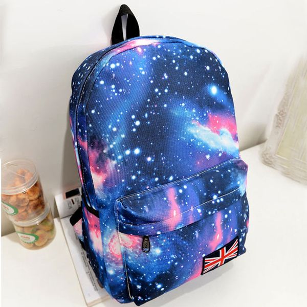 

maioumy galaxy pattern travel backpack canvas leisure bags school bags for teenage girls backpack computer package 713