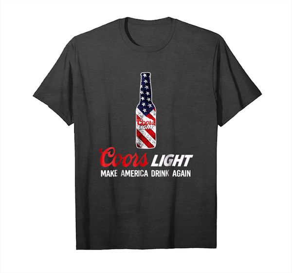 

trending coorss lights make america drink again shirt t-shirt, White;black
