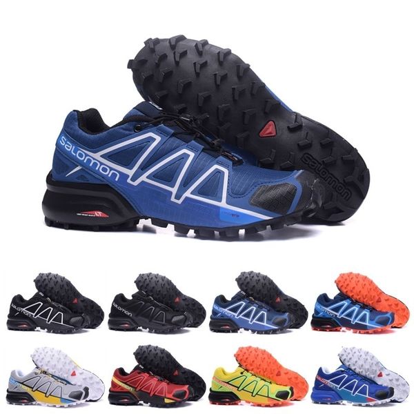 

salm speed cross 4 iv cs black blue orange red outdoor shoes breathable man athletics mesh fencing shoes sports sneaker