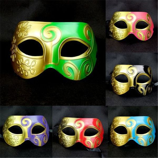 

fashion colorful men prince jazz masks masquerade plastic mask halloween pumpkin festival christmas mask cosplay supplies
