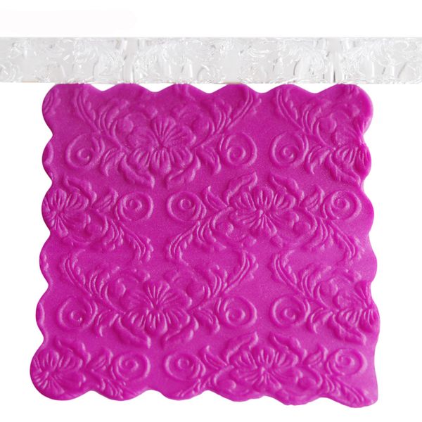 

texture embossed acrylic rolling pin transparent embossed flower fondant roll sugar craft diy biscuit decoration baking