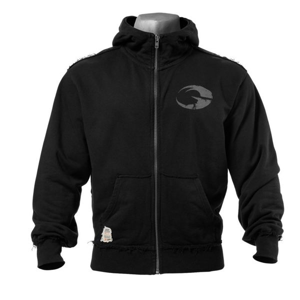 

muscle fitness brothers sports hoodie coat men autumn and winter casual running training hooded coat a generation of fat, Black;red