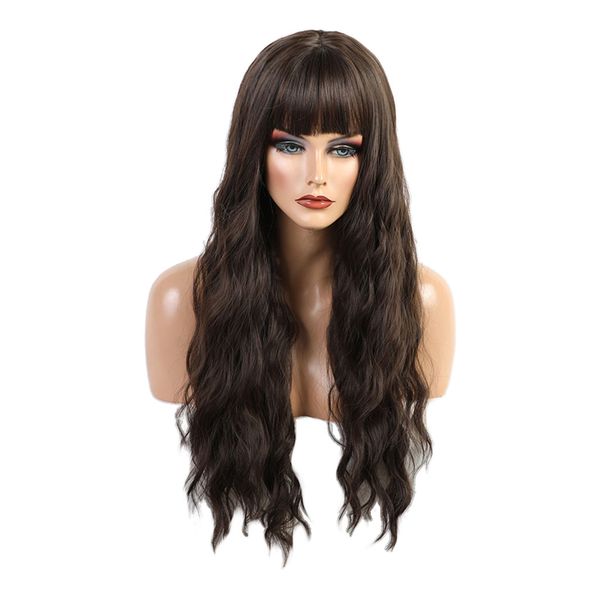 

синтетический стойкий естественный вид средняя часть парики для знакомств, Black