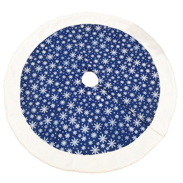 

120cm durable delicate cartoon christmas tree skirts floral anti-dust home decoration