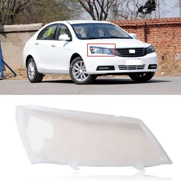 

capqx for geely emgrand 7 ec7 08-13 front headlight cover lid bright waterproof head lamp shade lampcover shell protector hood