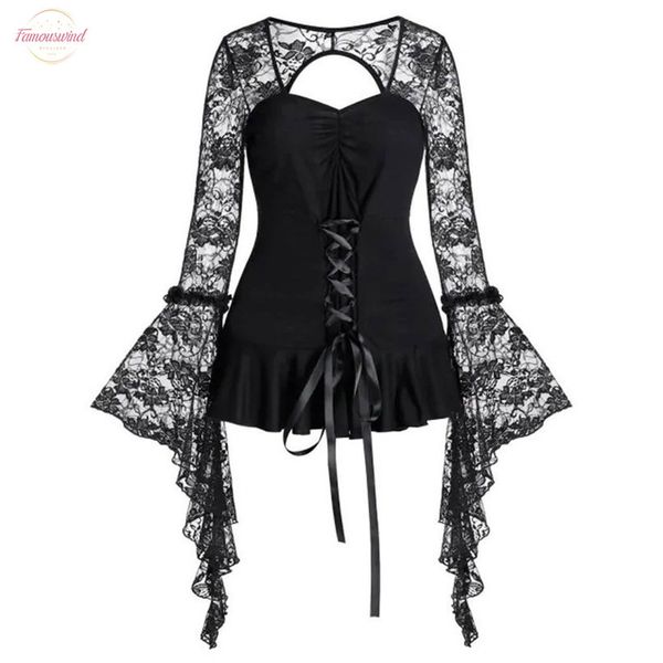 

blouse womens gothic solid fall winter clothes casual long sleeve v neck tight haut female women shirts a9, White