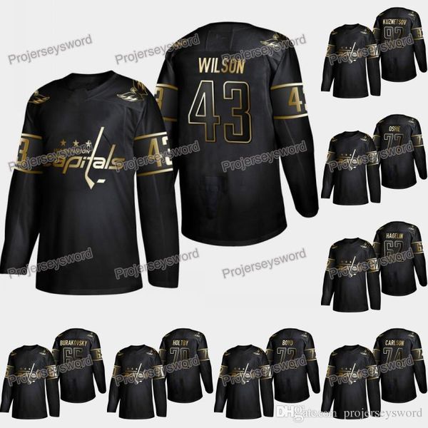 

Washington Capitals Tom Wilson 2019 Golden Edition Jersey Brooks Orpik Carl Hagelin Andre Burakovsky Braden Holtby John Carlson T. J. Oshie