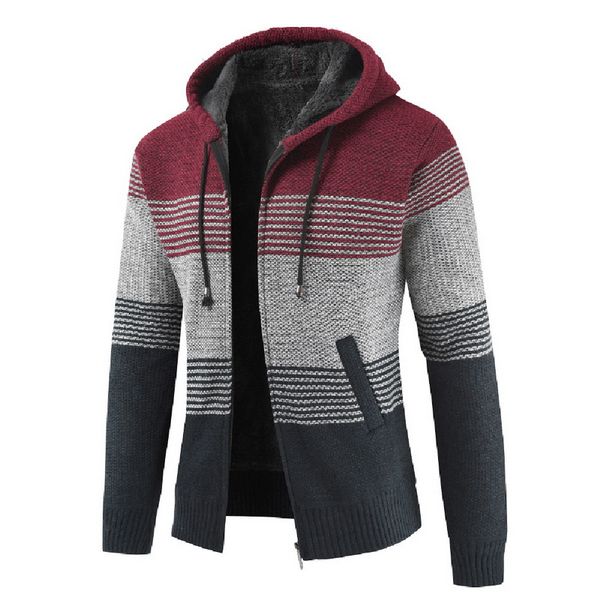 

men's sweaters autumn winter warm sweatshirt packwork hoodie streetwear casual zipper cardigan long sleeve male hoodies sudadera hombre, White;black